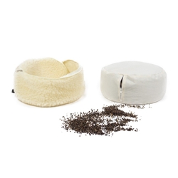 Sheep wool meditation pillow natural / Easier concentration