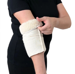 Elastic elbow brace made of sheep's wool Elastic elbow brace made of sheep's wool