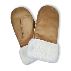 Handschuhe aus Schafwolle Velours