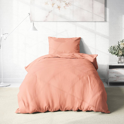Cotton zippered bedding Salmon / Comfort for every night