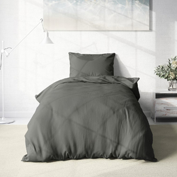 Cotton zippered bedding Dark grey / Comfort for every night