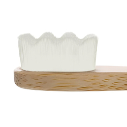 Ultra-soft toothbrush Eco Bamboo white / Cleans teeth thoroughly