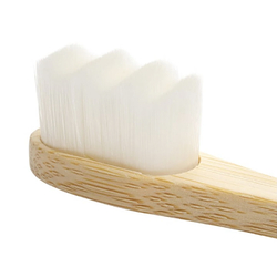 Ultra-soft toothbrush Eco Bamboo white / Cleans teeth thoroughly