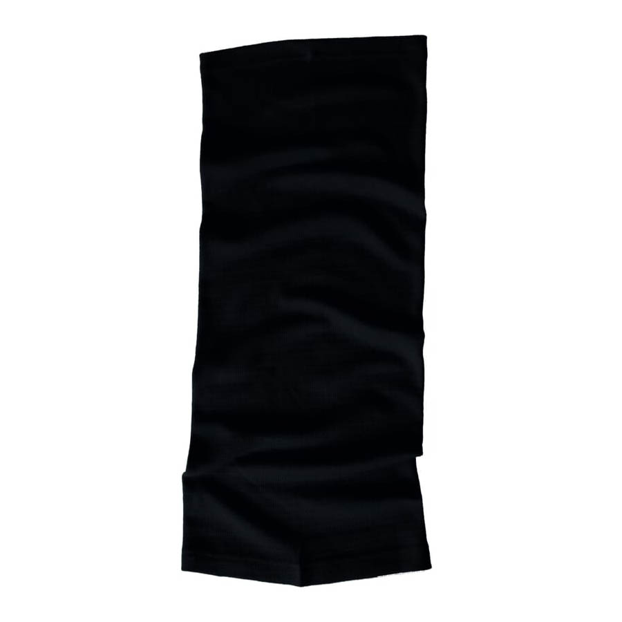 Functional tube Rib made of merino wool black