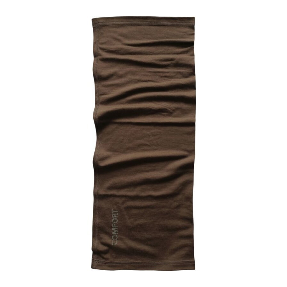 Functional tube Flat made of merino wool dark brown