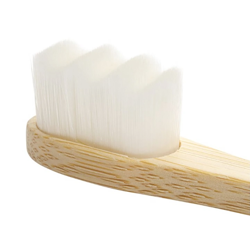 Ultra-soft toothbrush Eco Bamboo white / Cleans teeth thoroughly